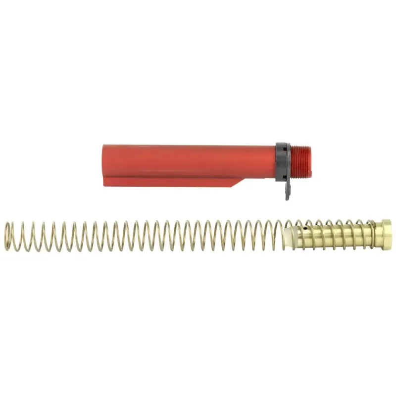 LBE Unlimited MILBUFKT-RED Mil-Spec Buffer Tube Kit 6 Position AR-15 Red