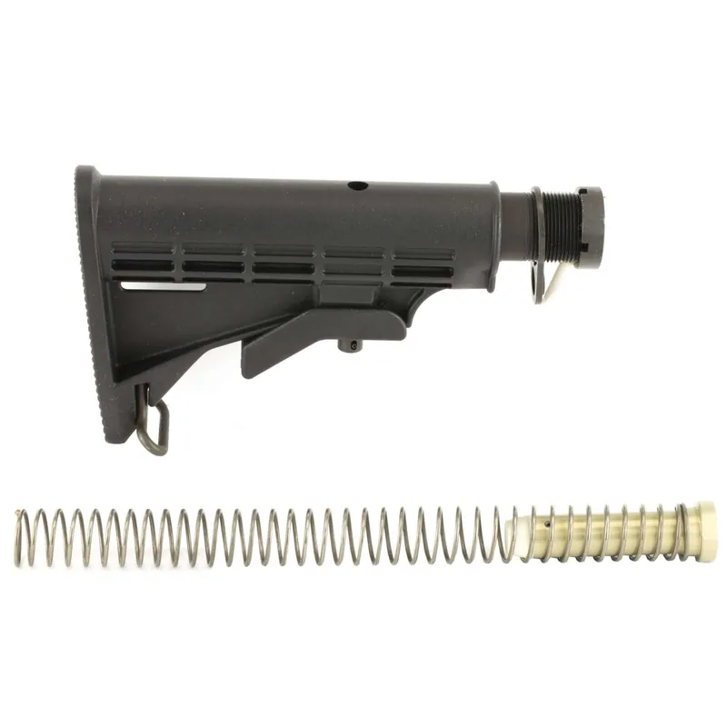 LBE Unlimited MILSTKKT Complete Mil-Spec Stock Kit 6 Position Black Synthetic AR15/M4