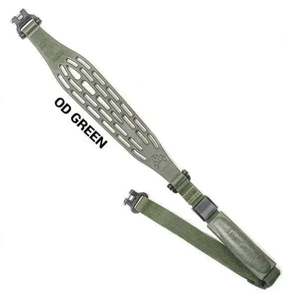 Limbsaver 12192 Kodiak-Air Sling 2" W Adjustable OD Green NAVCOM Rubber for Rifle