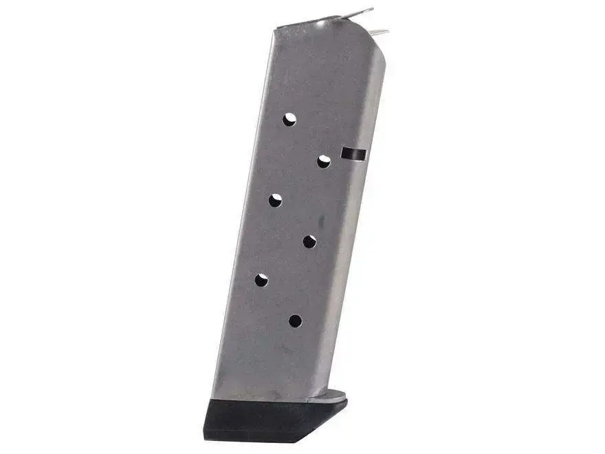 CMC Products 14141 1911 Classic 45 ACP 1911 Government 8rd Stainless Detachable With Base Pad