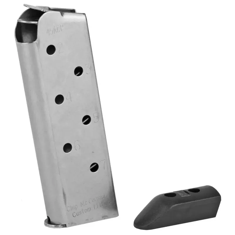 CMC Products 14121 1911 Match Grade Compact 45 ACP 1911 Officer 7rd Stainless Detachable