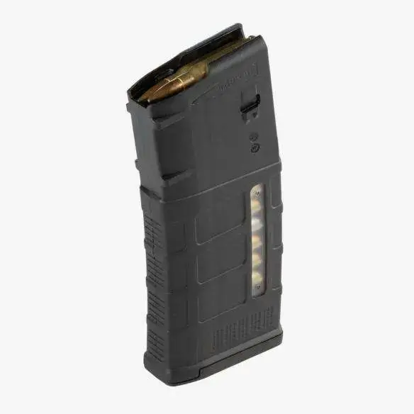 Magpul MAG577-BLK PMAG GEN M3 Window 7.62x51mm NATO AR-10,M110,SR25 25rd Black Detachable