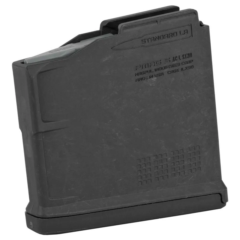 Magpul MAG671-BLK PMAG Bolt Action 270 Win,30-06 Springfield,25-06 Rem,280 Rem,8mm-06 Ackley 5rd Black Detachable