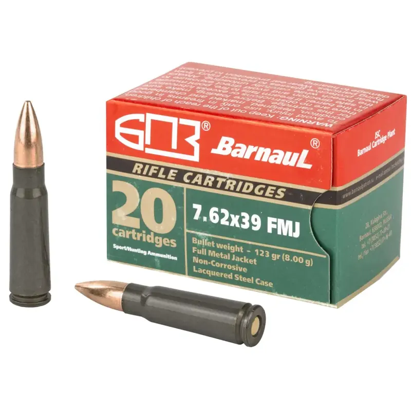 Barnaul, 7.62X39, 123 Grain, Ful