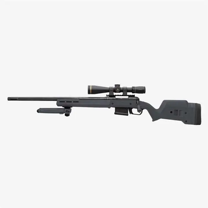 Magpul MAG1069-GRY-LT Hunter 110 Stock Fixed w/Aluminum Bedding & Adj Comb Gray Synthetic Savage 10/110 Short Action Left Hand