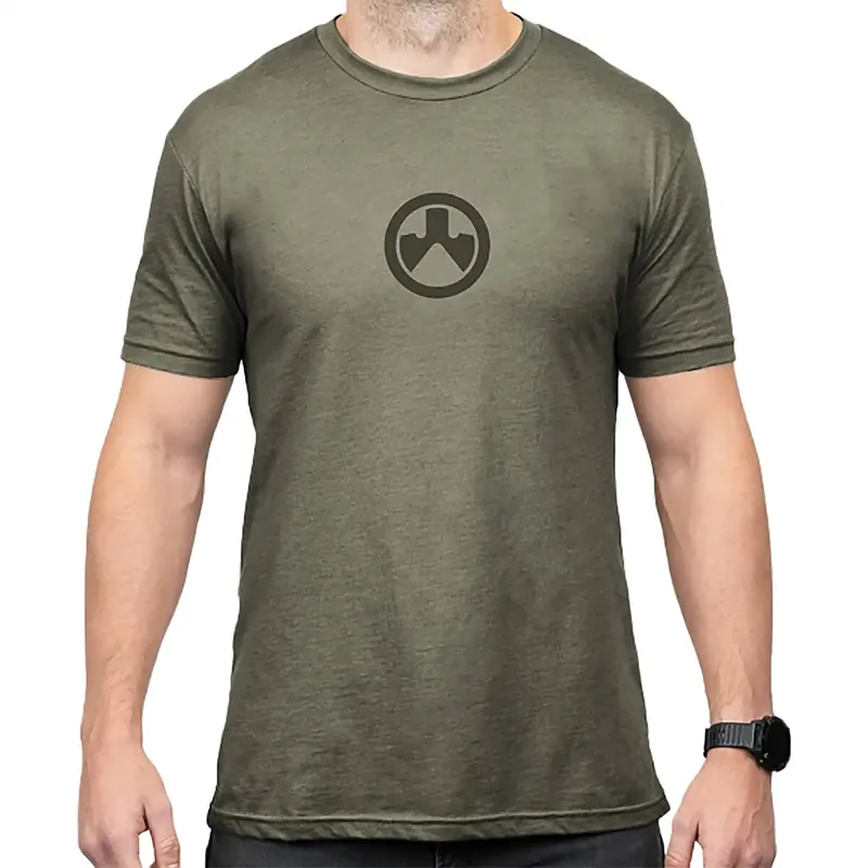 Magpul MAG1115-317-L Icon OD Green Large Short Sleeve