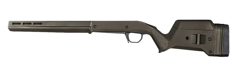 Magpul MAG931-ODG Hunter American Stock Fixed w/Aluminum Bedding & Adj Comb OD Green Synthetic for Ruger American SA