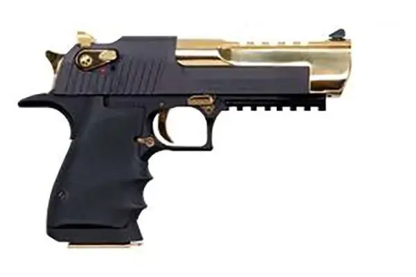 DE L6 ALUM 44MAG 6" 8RD BLK/GLD