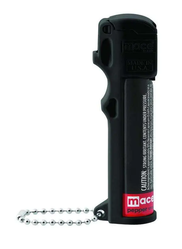 Mace 80725 Personal Pepper Spray 18 Grams OC Pepper 12 ft Range Black