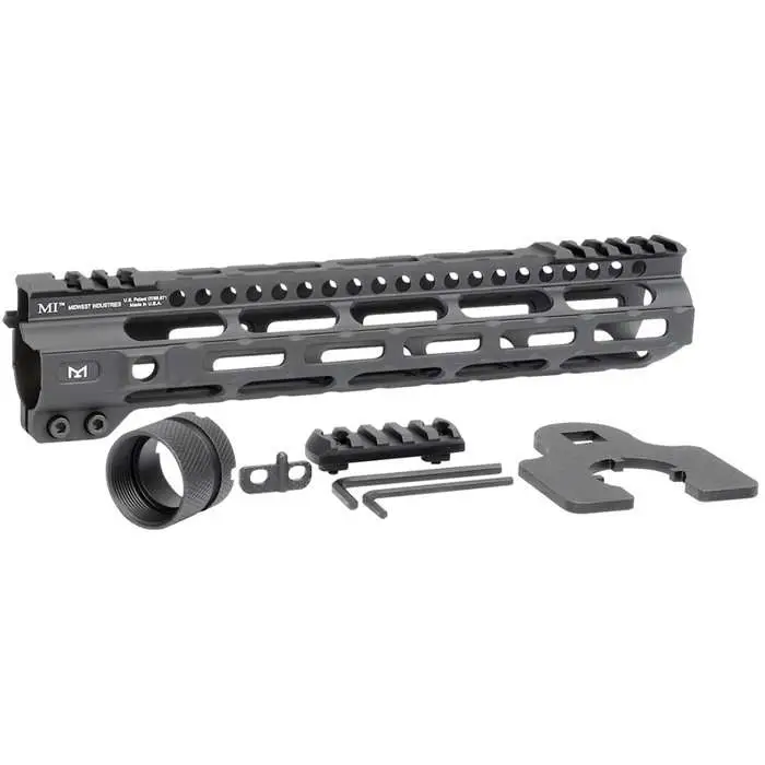 Midwest Industries MICRLW105 Combat Lightweight AR-15 Black Hardcoat Anodized Aluminum/Polymer 10.50" Picatinny/M-LOK