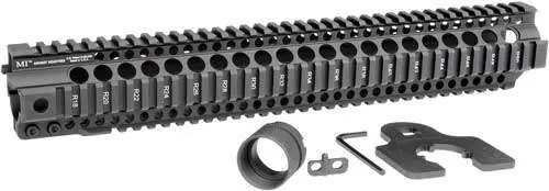 MIDWEST INDUSTRIES INC MICRT15 T-Series AR-15 6061 Aluminum Black Hard Coat Anodized 15"