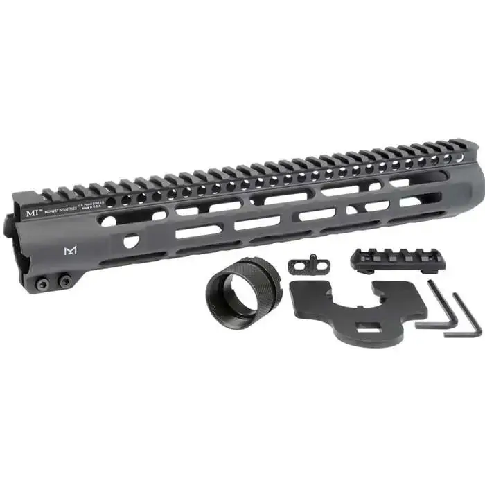 Midwest Industries MISLH12625 Slimline AR-15 Black Hardcoat Anodized Aluminum/Polymer 12.625" Picatinny/M-LOK
