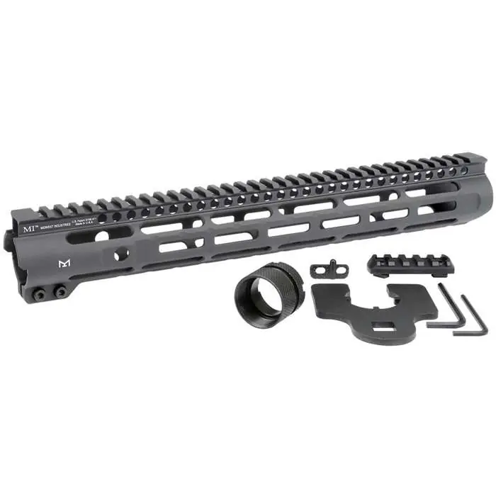 MIDWEST INDUSTRIES INC MISLH14 Slimline AR-15 6061 Aluminum Black Hard Coat Anodized 14"