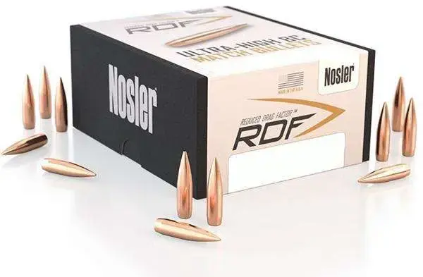 Nosler 53182 RDF 30 Cal .308 168 gr Hollow Point Boat Tail (HPBT) 100 Per Box