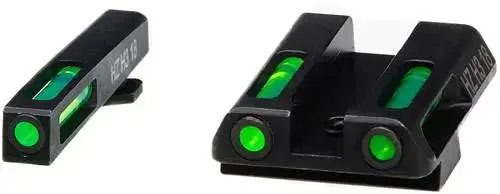 Hiviz GLN321 LiteWave H3 Fits Glock 42/43 Tritium/Fiber Optic Green Tritium/Fiber Optic Green Black