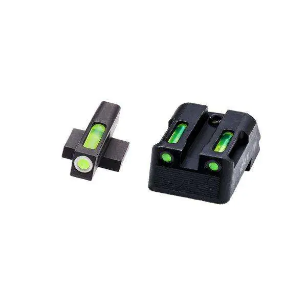 Hiviz KBN321 LiteWave H3 1911 Tritium/Fiber Optic Green Tritium/Fiber Optic Green Black