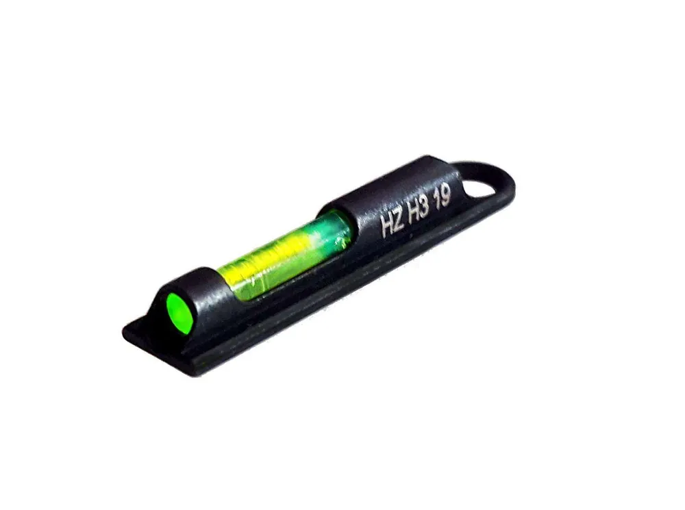 Hiviz PMN301 Lightwave H3 Front sight Shotgun Bead Replacement Shotgun w/Removeable Front Bead Green Tritium/Lightpipe Black