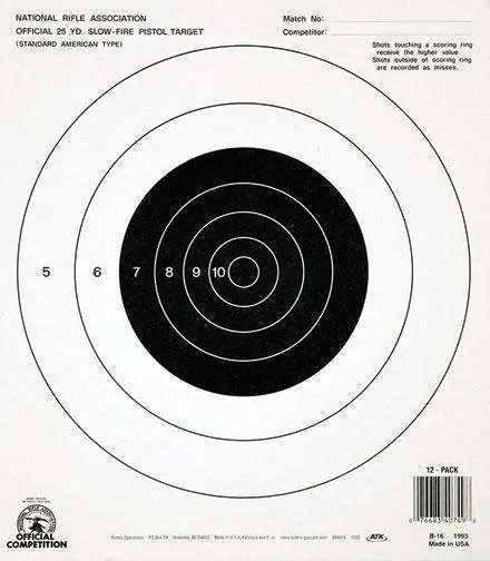 CHAMPION NRA B16 25YD PSTL S/F 100PK