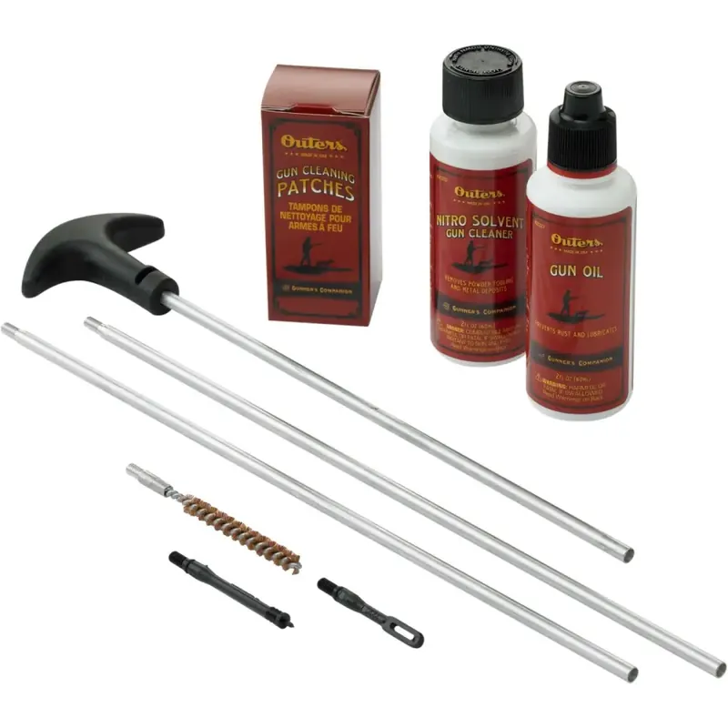 Outers 96219 Rifle Cleaning Kit 6.5mm-243 Cal Bronze Brush (Clam Package)