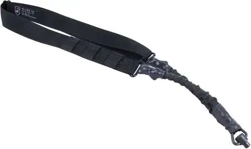 Phase 5 Weapon Systems SLGQD Single Point Sling with QD Swivel Adjustable Bungee Black Nylon Strap w/Elastic Shock-Cord for Rifle/Shotgun