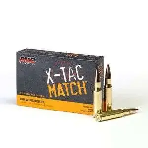 PMC 308XM X-Tac Match 308 Win 168 gr Open Tip Match (OTM) 20 Round Box