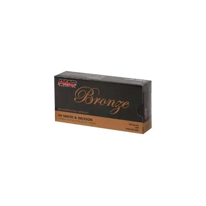 PMC 40B Bronze 40 S&W 165 gr Jacketed Hollow Point (JHP) 50 Round Box