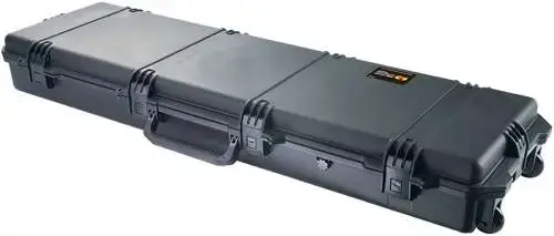 Pelican IM3300 Storm Long Case Black HPX Resin 2 Guns w/Wheels