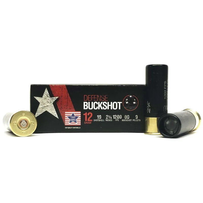 STARS 12 GAUGE 00BCK SHTSHL 9PEL 10 RNDS/BX