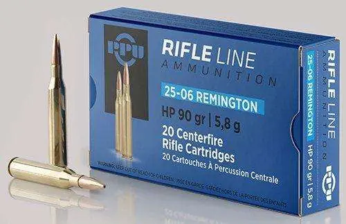 PPU PP2506H Standard Rifle 25-06 Rem 90 gr Hollow Point 20 Round Box