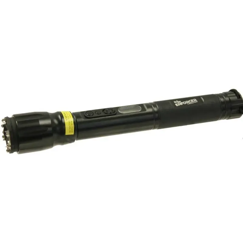 Zap ZAPEN Enforcer Stun Gun/Flashlight 2 Million Volt/110Lum w/Holster Alum Blk