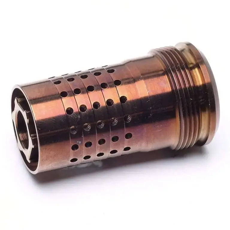 Q LLC CB5/824 Cherry Bomb 30 Caliber Muzzle Brake 5/8"-24 tpi Copper 17-4 Stainless Steel