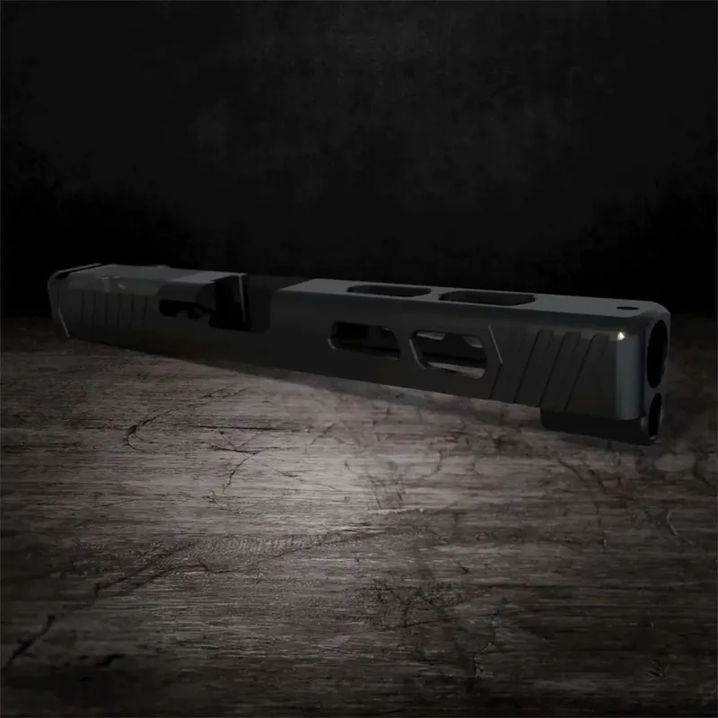 Rival Arms RA10G702A Precision Slide fits Glock 34 Gen3 RMR Cut Black QPQ Case Hardened 17-4 Stainless Steel