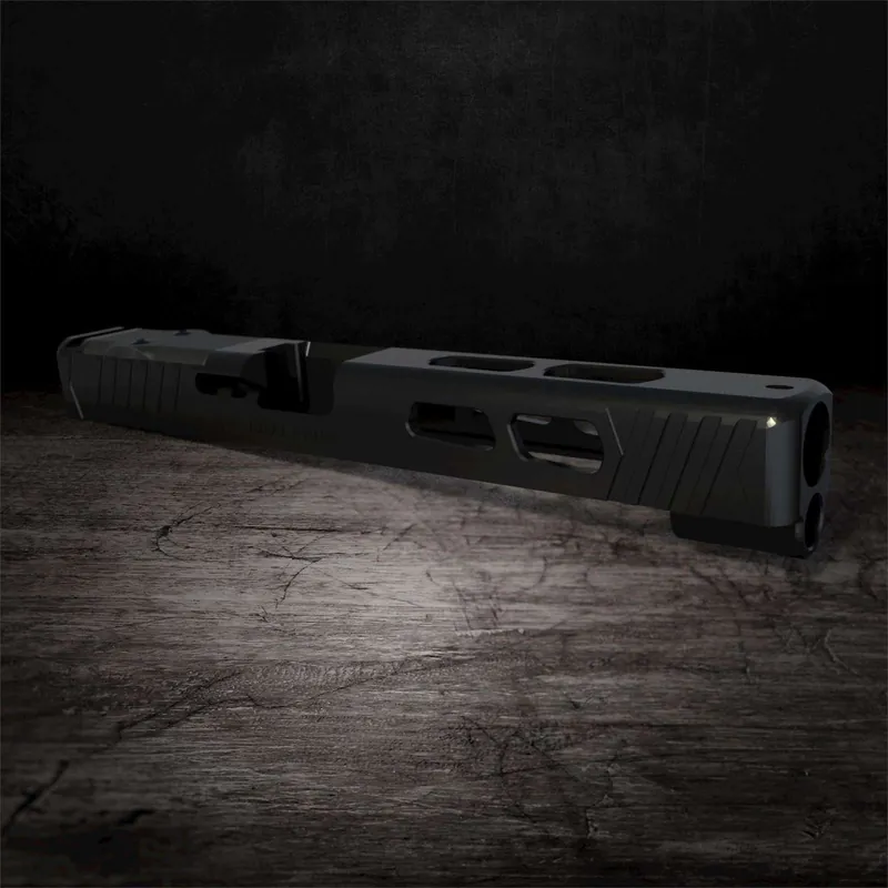 Rival Arms RA10G705A Precision Slide fits Glock 34 Gen3 Docter Cut Black QPQ Case Hardened 17-4 Stainless Steel
