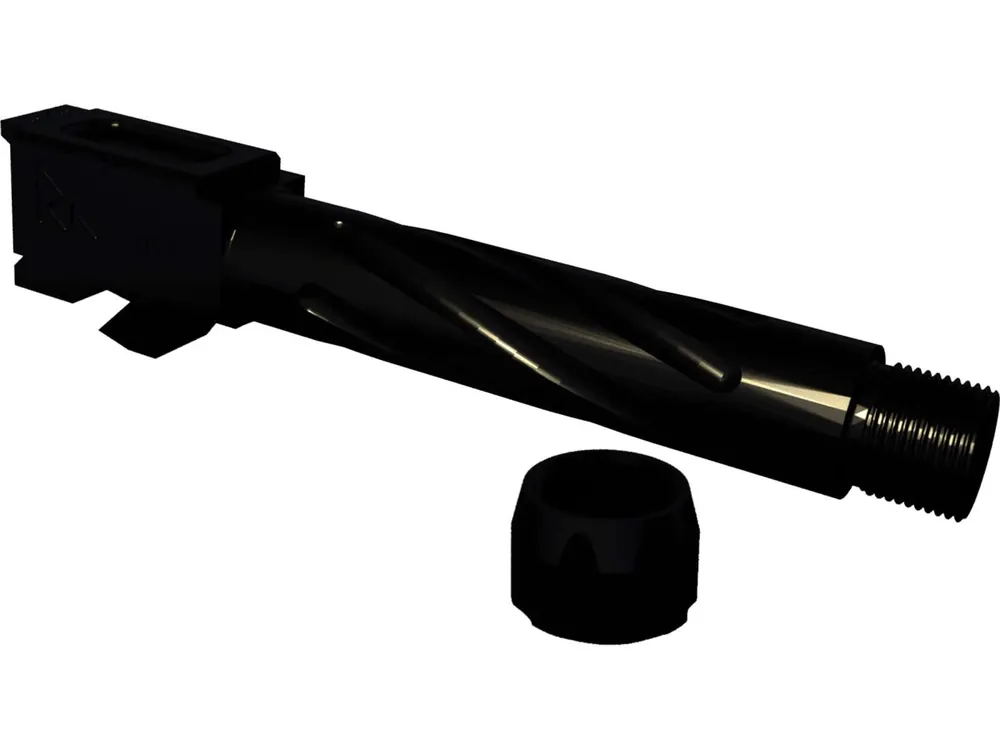RIVAL ARMS RA20G512A Threaded Compatible with Glock 23 9mm Luger 416 Stainless Steel Black PVD