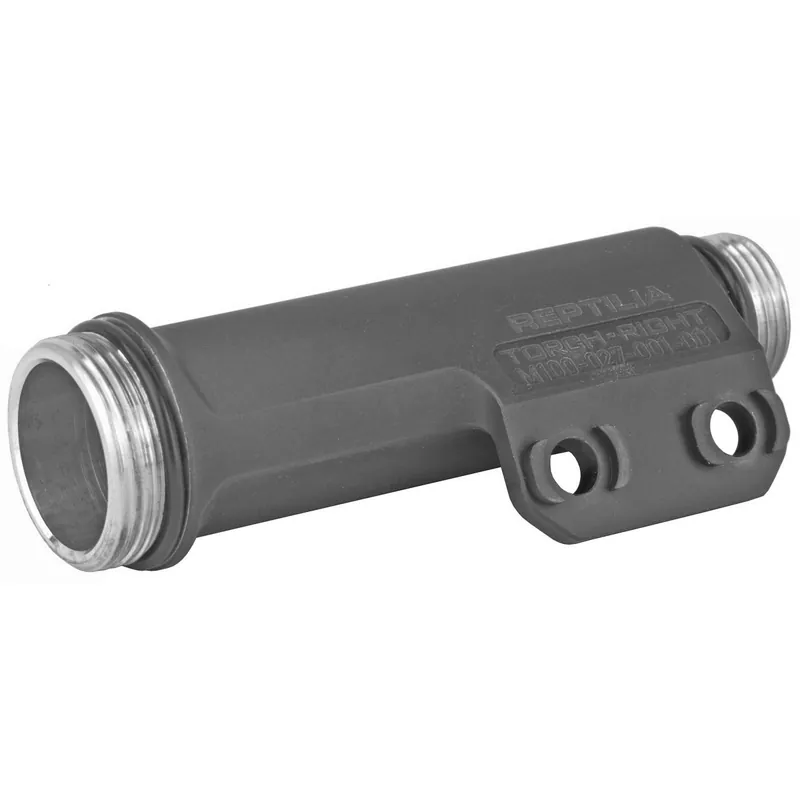 REPTILLA,LLC 100045 Torch 6V/18650 M-LOk Black Hardcoat Anodized Right Side