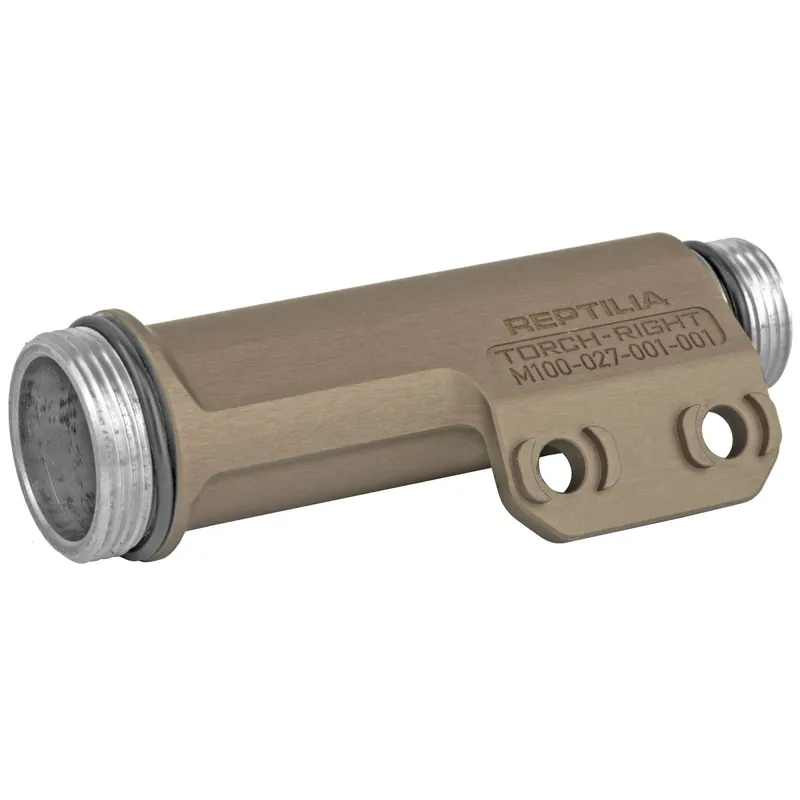 REPTILLA,LLC 100082 Torch 6V/18650 M-LOk Tobacco Hardcoat Anodized Right Side