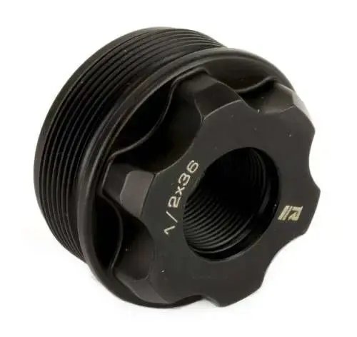 RUGGED SUPPRESSOR OF002 Fixed Mount 1/2"-36 tpi Black