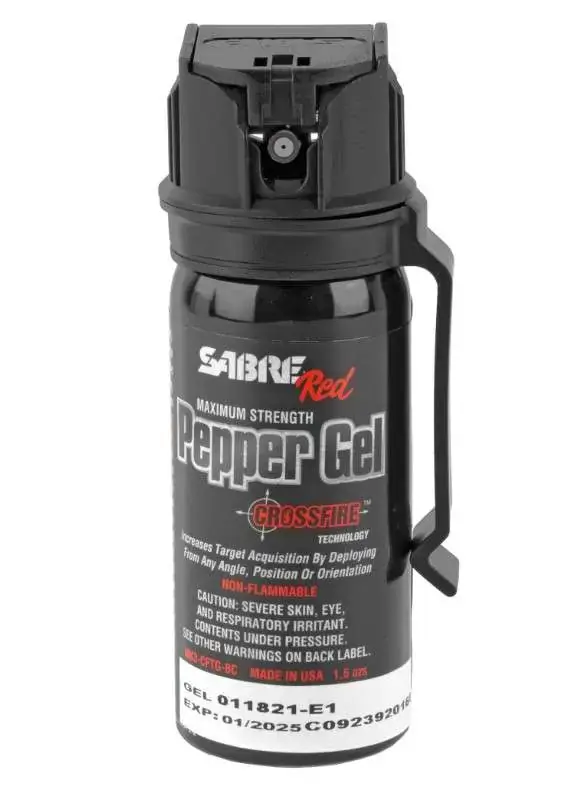 1.8 OZ CROSSFIRE PEPPER GEL W/ BELT CLIP
