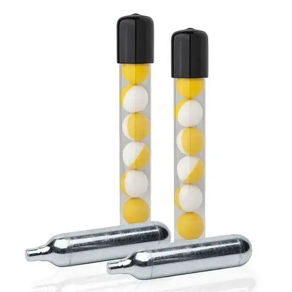 CASE OF 12 14 INERT PROJECTILES 2 CO2 CARTRIDGES