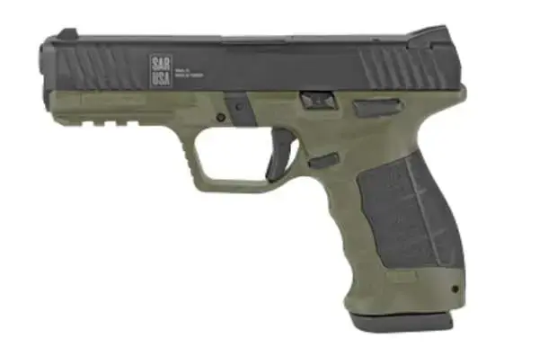 SAR SAR9 9MM 4.4" 17RD BLK/ODG