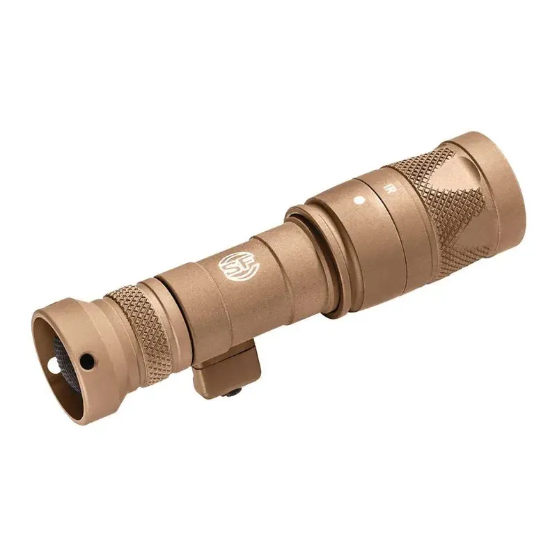 SCOUT LIGHT, SWIVEL, 3V, VAMPIRE WITH WHITE/INFRARED LEDS, 250 LUMENS/100mW OF IR, 1913 PICATINNY MOUNT INSTALLED, MLOK MOUNT INCLUDED, TAN, Z68 CLICK ON/OFF TAILCAP