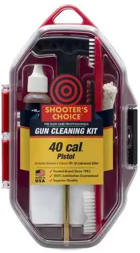 SHOOTERS CHOICE 40 CAL PISTOL CLEANING KIT