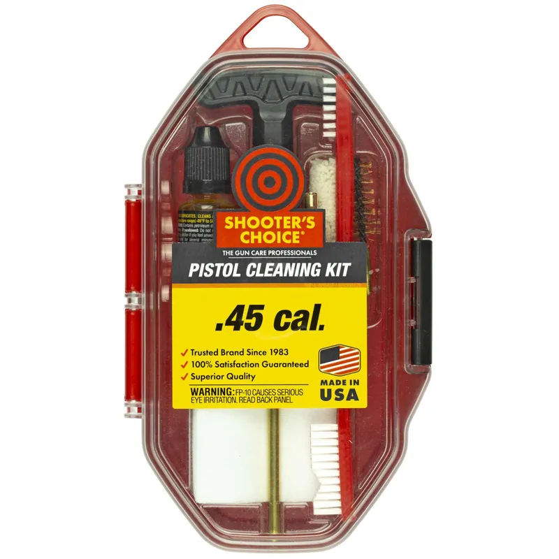 SHOOTERS CHOICE 45 CAL PISTOL CLEANING KIT