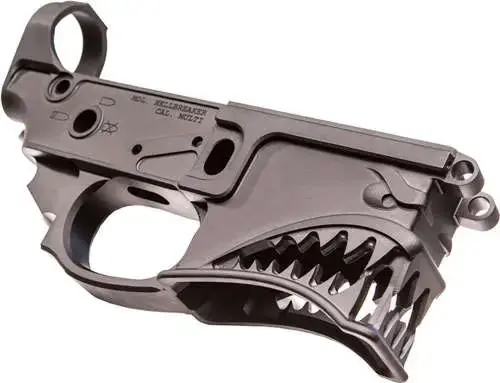 SHARPS BROS LLC SBLR01 Hellbreaker Stripped Lower AR-15 AR Platform Multi-Caliber Black Hardcoat Anodized