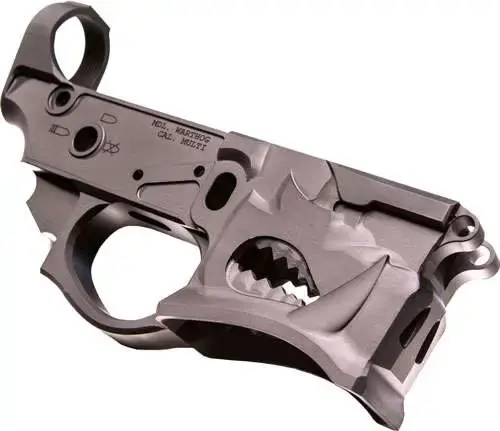 SHARPS BROS LLC SBLR02 Warthog Stripped Lower AR-15 Multi-Caliber Black Hardcoat Anodized