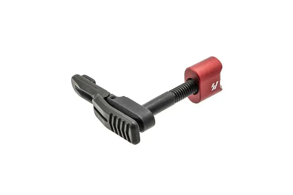 Strike ARAMBIMRRED Ambidextrous Magazine Release AR-15, M16 Mil-Spec Red Aluminum