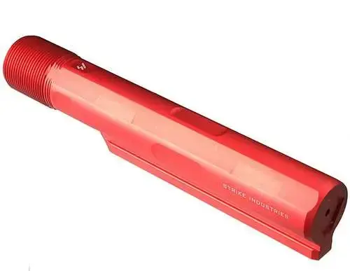 Strike ARARET7RED Advanced Receiver Extension AR-15, AR-10 Red Anodized Aluminum