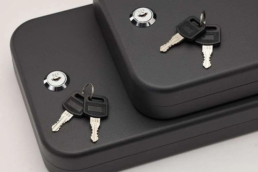 SnapSafe 75211 Lock Box Keyed Alike XL Black 16 Gauge Steel 2pk.