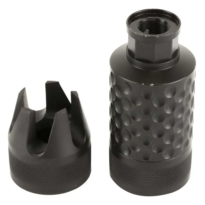 Spikes SAKB0100 Barking Spider2 5.56x45mm NATO Muzzle Brake 1/2"-28 tpi Black 4140 Chromoly Steel