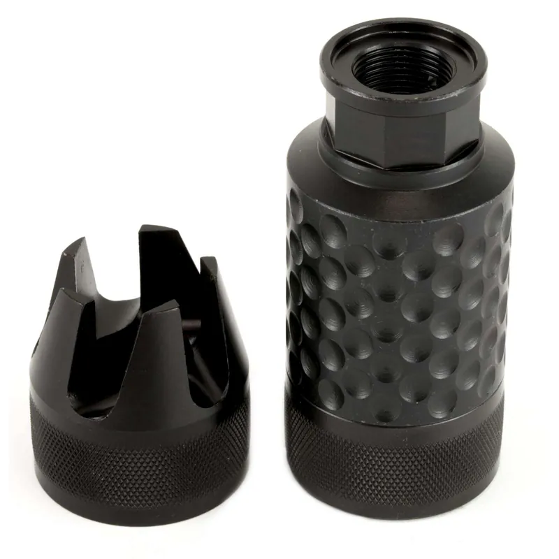 Spikes SAKB0200 Barking Spider2 30 Caliber Muzzle Brake 5/8"-24 tpi Black Nitride 4140 Chromoly Steel